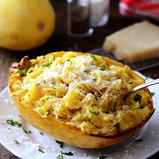 Baked Spaghetti Squash with Butter