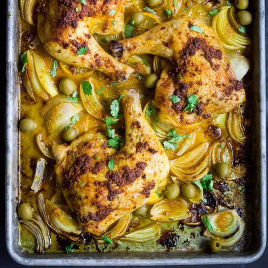 Moroccan Sheet Pan Chicken