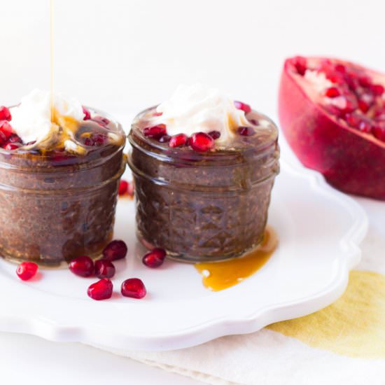 Chocolate Chia Maple Pudding