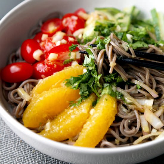 Soba Noodle Salad Tangy Dressing