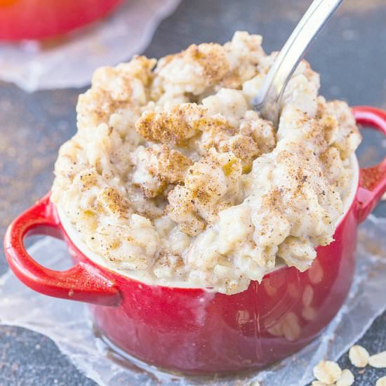 Healthy Sugar Cookie Batter Oatmeal