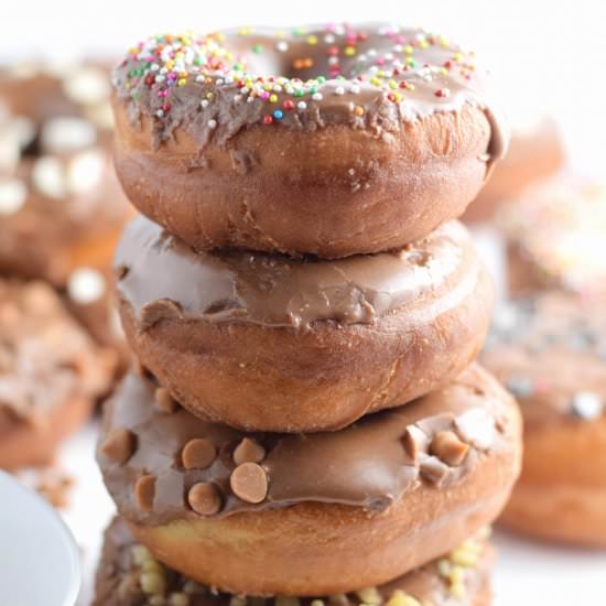 Soft and Fluffy Donuts W/ 4 Glazes