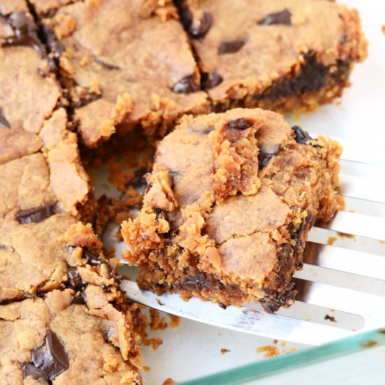 Healthy Almond Butter Blondies