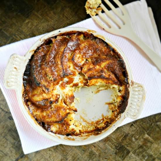 Bread and Cheese Pudding