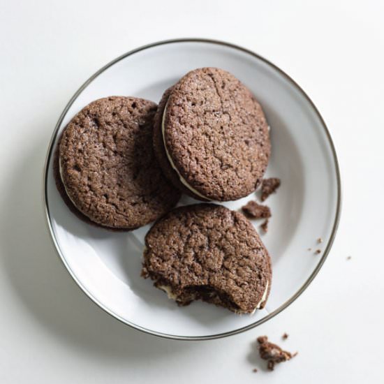 Peanut Butter Chocolate Sandwiches