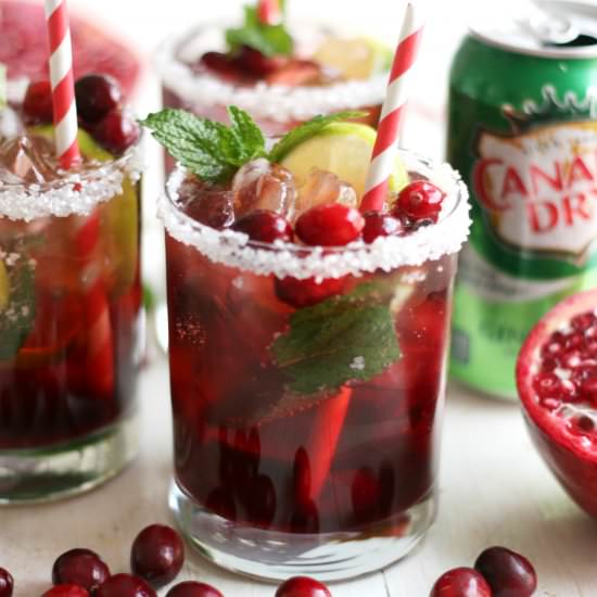 Holiday Mojito Mocktail