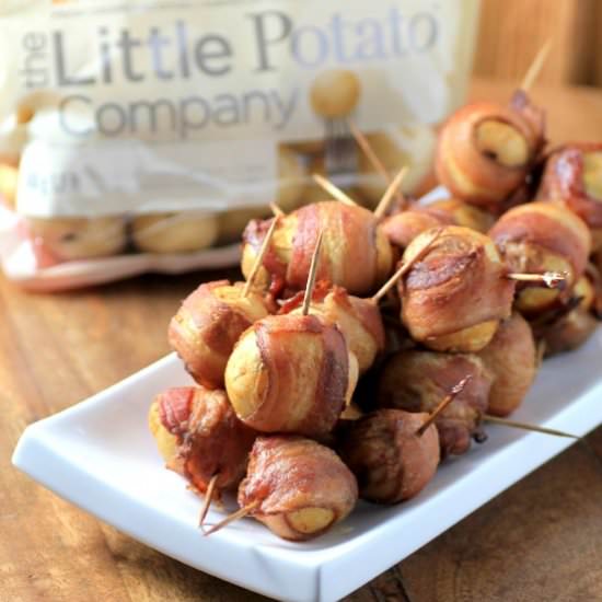 Spicy Bacon Wrapped Little Potatoes