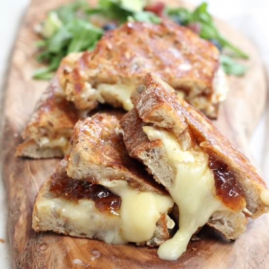 Brie and Fig Grilled Cheese