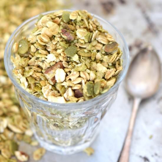 Maple Matcha Granola