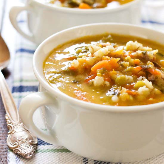Butternut Squash Barley Soup