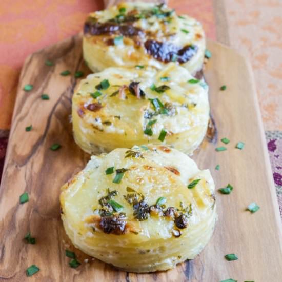 Garlic and Herb Potato Gratin