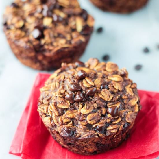 Gingerbread Chocolate Baked Oatmeal