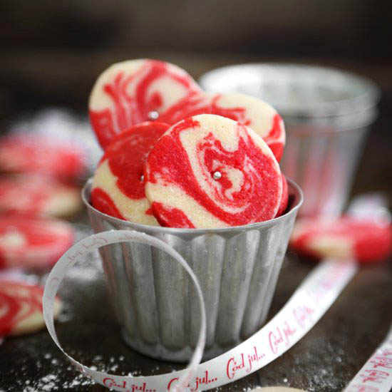 Marbled Peppermint Cookies