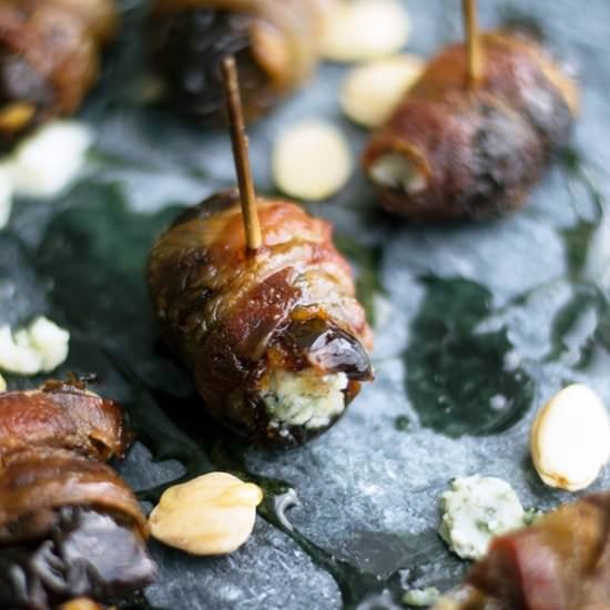 Bacon, Dates, Almonds & Blue Cheese