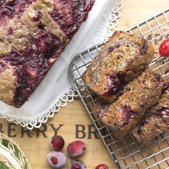 Cranberry Sauce Sticky Bread