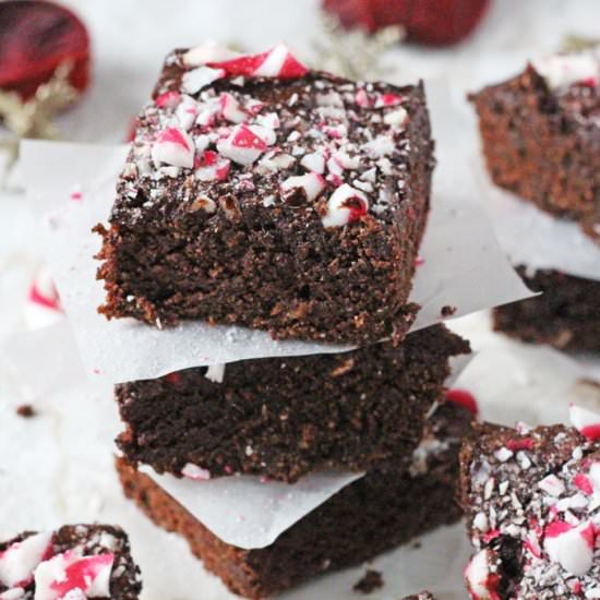 Peppermint Candy Cane Brownies