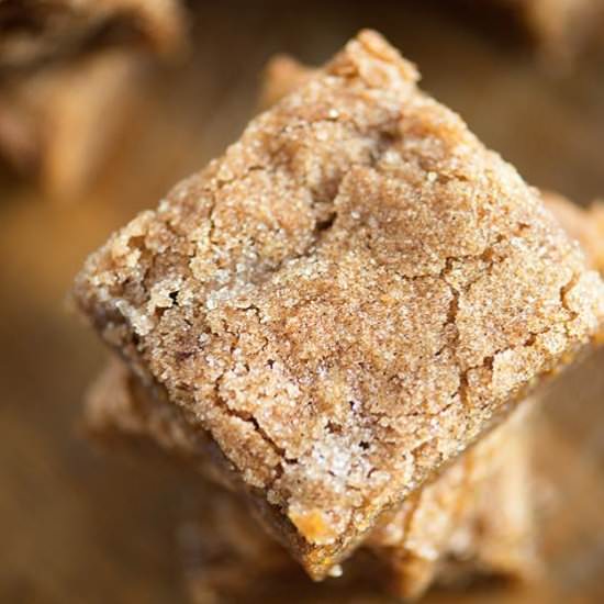 Cinnamon Sugar Blondies