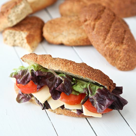 Sourdough Keto Baguettes