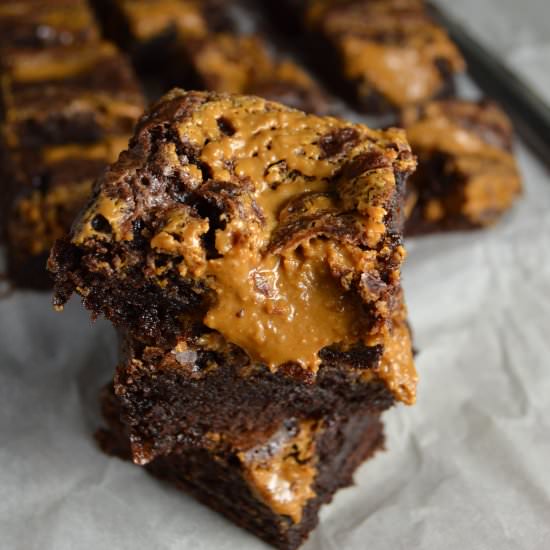 Biscoff Swirl Brownies