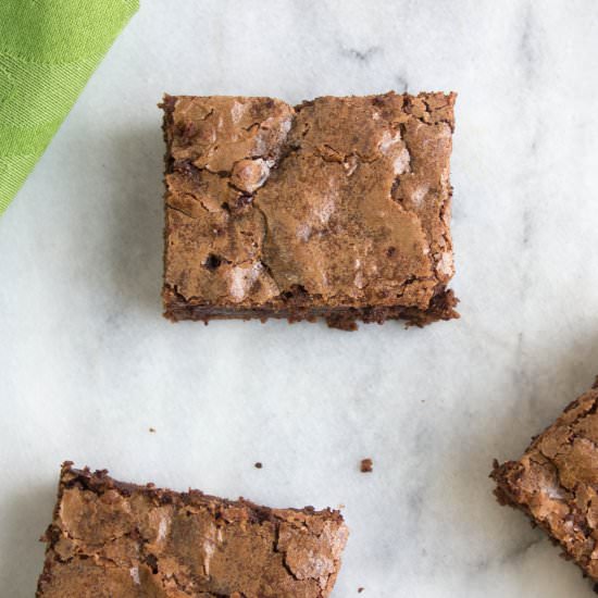 Boozy Truffle Mint Brownies