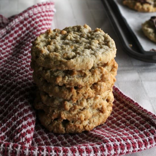 Oatmeal Cookies with Toffee Bits