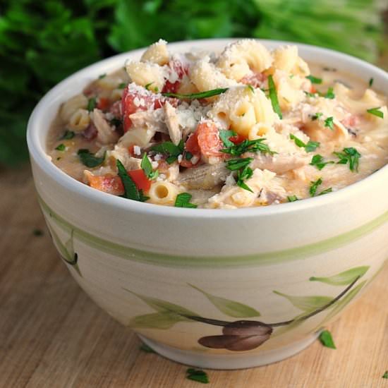 Creamy Basil Parmesan Italian Soup
