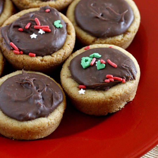 Peanut Butter Fudge Puddle Cookies