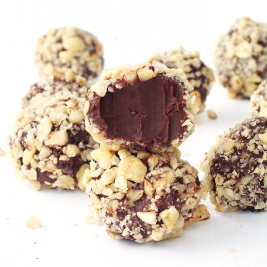 Nutella Hazelnut Chocolate Truffles
