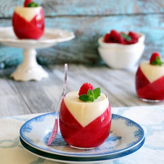 Raspberry Panna Cotta