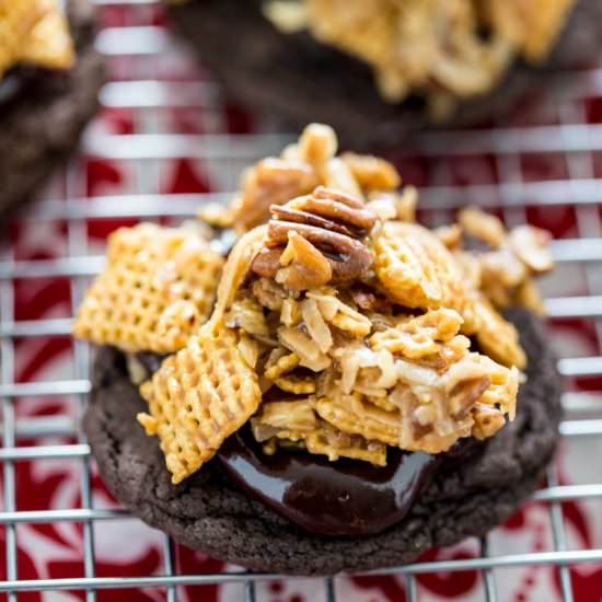 German Chocolate Cake Mix Cookies