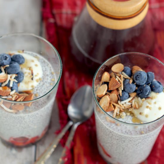 Chia Seed Pudding with Strawberries