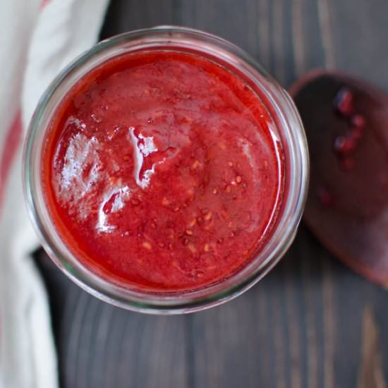 red berry chia jam