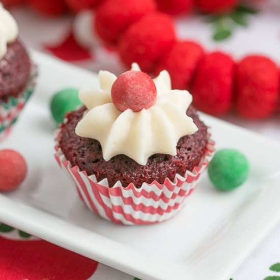 Mini Red Velvet Cupcakes