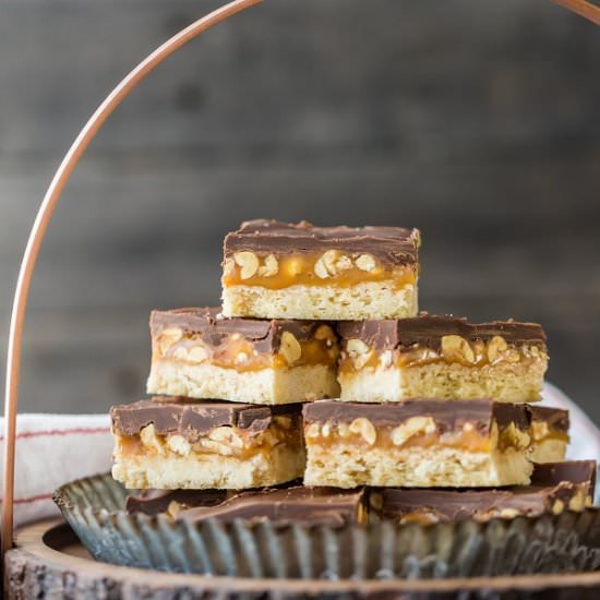 Snickers Cookie Bars