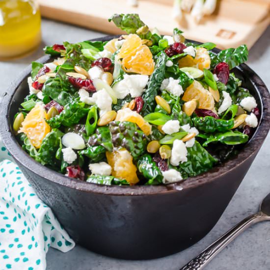 Kale Salad with Goat Cheese