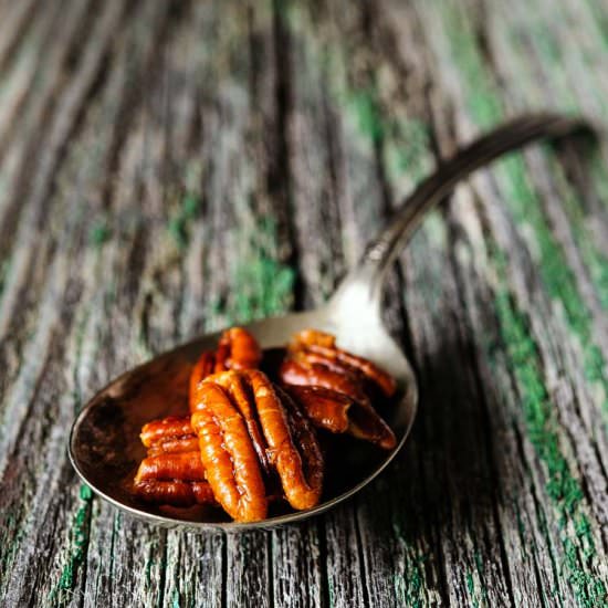 Spiced Caramelized Pecans