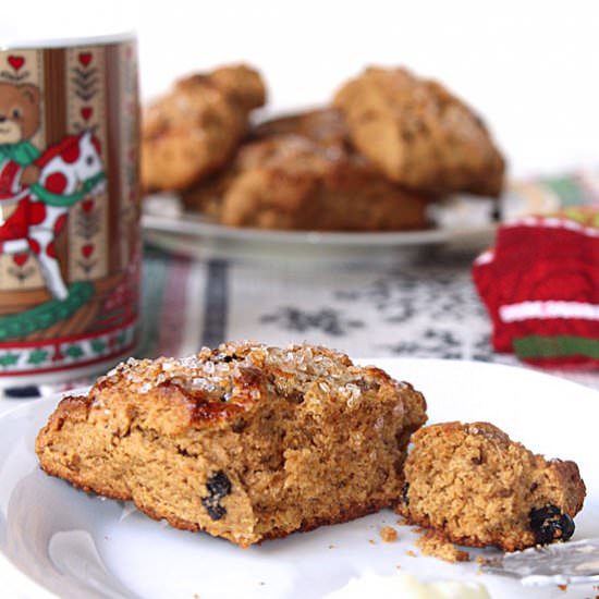 Whole Wheat Gingerbread Scones