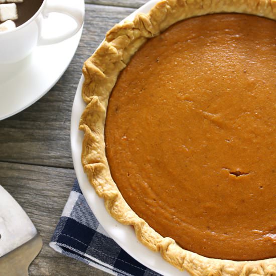 Sweet Potato Sour Cream Pie