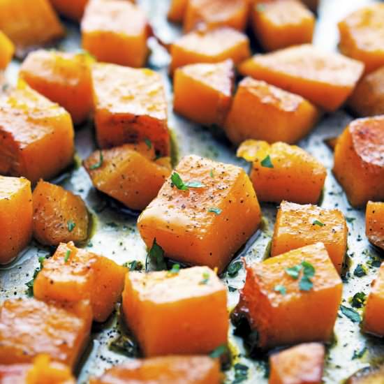 Spicy Maple-Glazed Butternut Squash