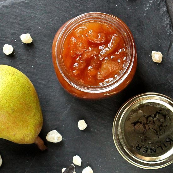 Brown-Sugared Pear & Ginger Jam