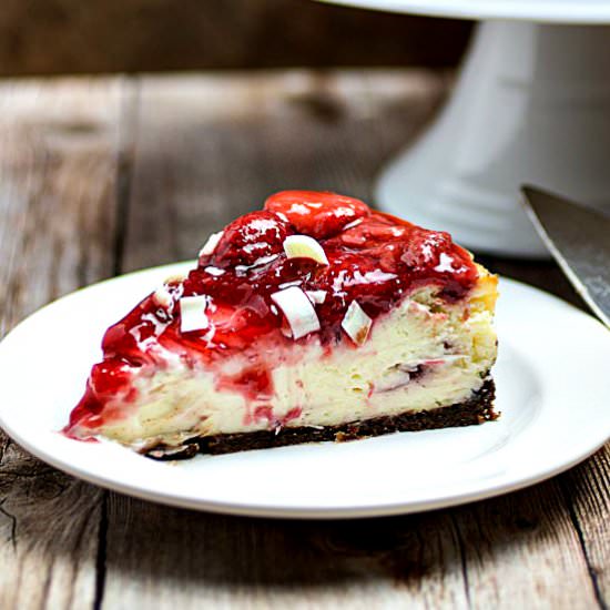 Easy White Chocolate Cheesecake