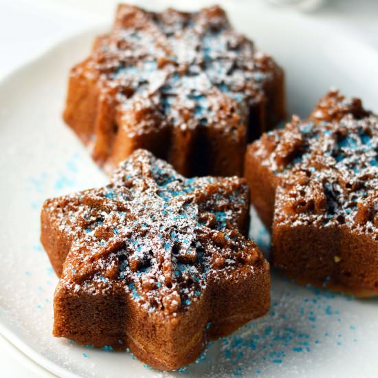 Wintry Snowflake Cakelets