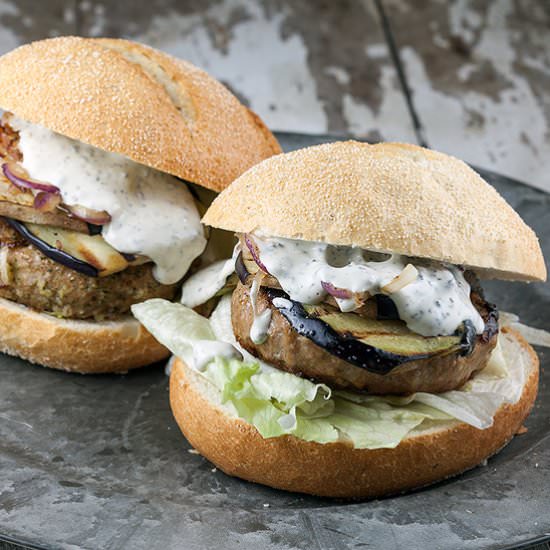 Lamb Burger with Truffle Mayonnaise