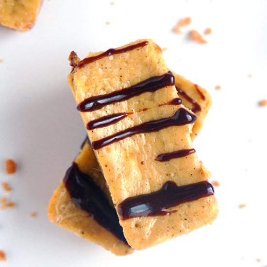 Eggnog Cheesecake Bars Rum Drizzle