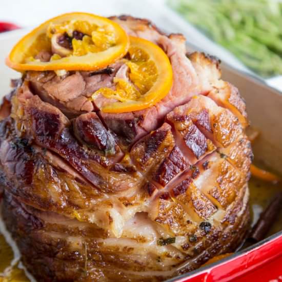 Tangerine Glazed Ham