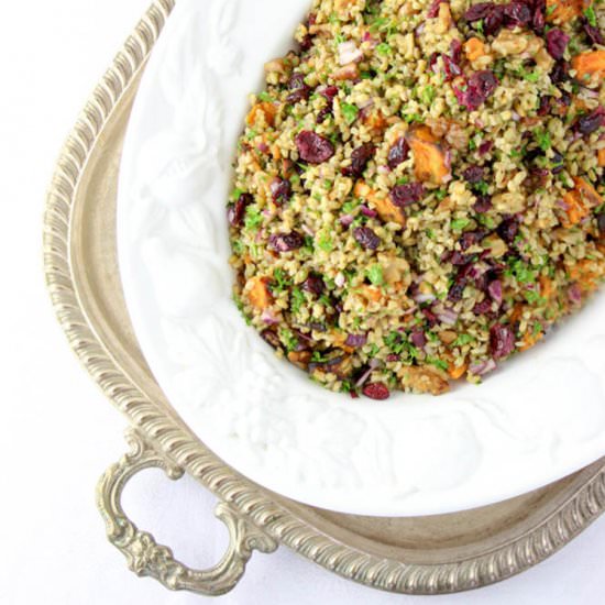 Freekeh, Sweet Potato and Cranberry