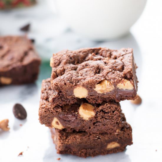 Chewy Double Chocolate PB Cookies