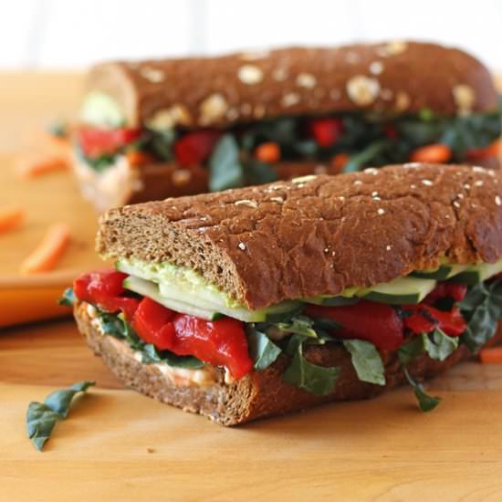 Roasted Red Pepper Sandwich