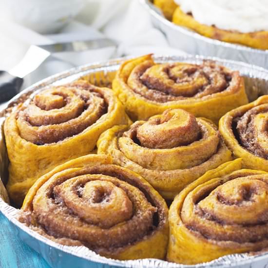 Pumpkin Cinnamon Rolls