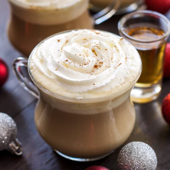 Bourbon Eggnog Latte